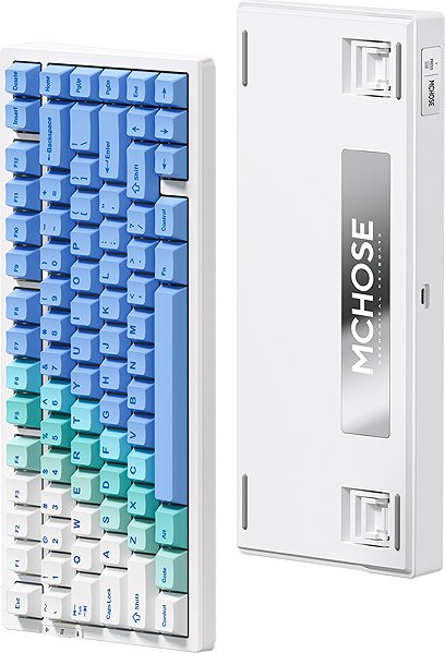 Keyboard MCHOSE G75 Pro Wireless Mechanical Matcha Latte Switch - Arctic Snow ...