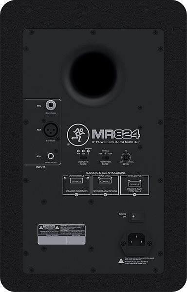 Speaker MACKIE MR824 Back page