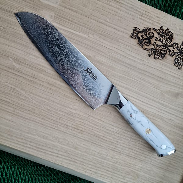 Sada nožov MaceMaker White Stone SanMai Kuchynské nože 3 ks ...