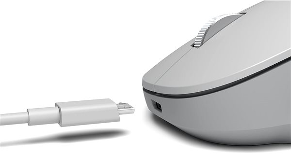 Egér Microsoft Surface Precision Mouse Bluetooth 4.0, szürke Csatlakozási lehetőségek (portok)