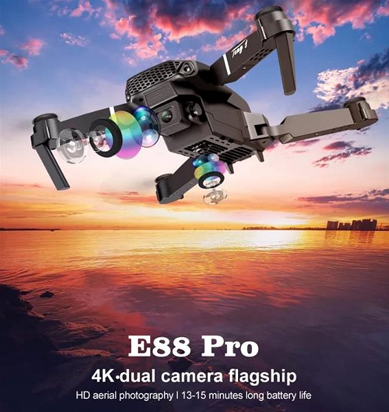 Dron MXM E88 Mini dron s kamerou Pro ...