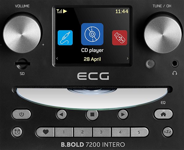 Rádio ECG B.Bold 7200 Intero Black ...