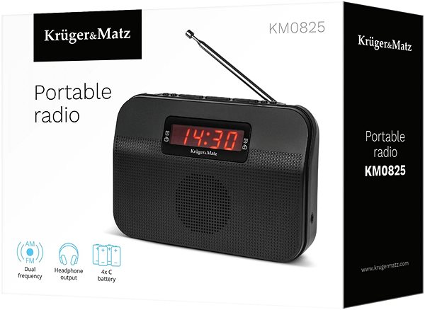 Rádio Kruger&Matz Prenosné rádio KM0825 ...