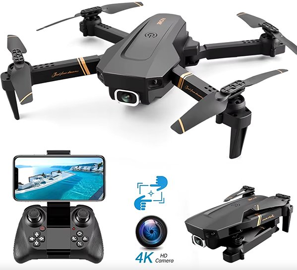 Drone RICHIE Foldable drone with FULL HD camera, app for Android and iOS devices, Quadcopter with camera .