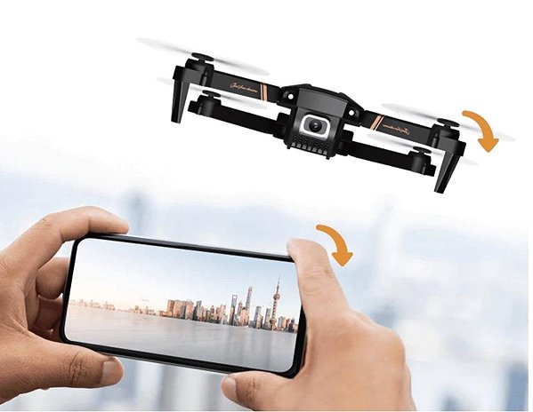 Drone RICHIE Foldable drone with FULL HD camera, app for Android and iOS devices, Quadcopter with camera .