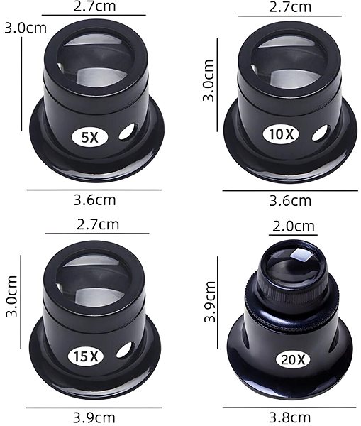 Magnifier GAIRA Clockwork magnifier 4 pcs MG404 .