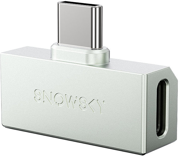 FiiO Tiny A silver headphone amplifier.