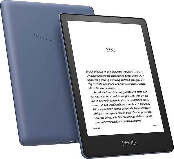 Ebook olvasó Amazon Kindle Paperwhite 5 2021 32GB Signature Edition, kék (reklámmentes) ...
