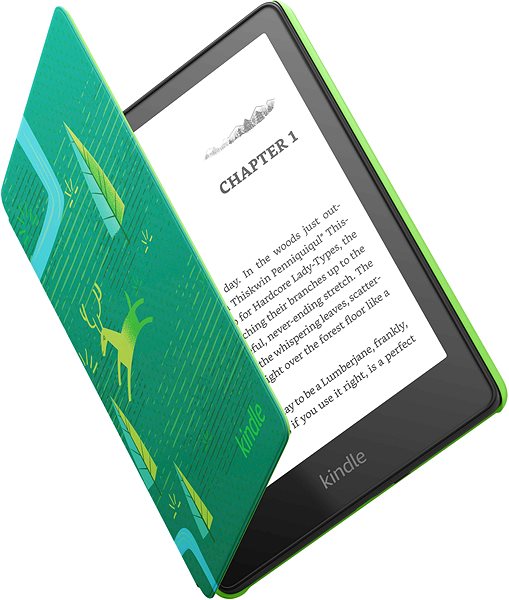 Elektronická čtečka knih Amazon Kindle Paperwhite Kids 2022 16GB Emerald Forest (s reklamou) ...