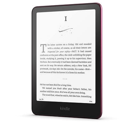Elektronická čtečka knih Amazon Kindle Paperwhite 2024 32GB Signature Edition (bez reklamy) Metallic Raspberry ...