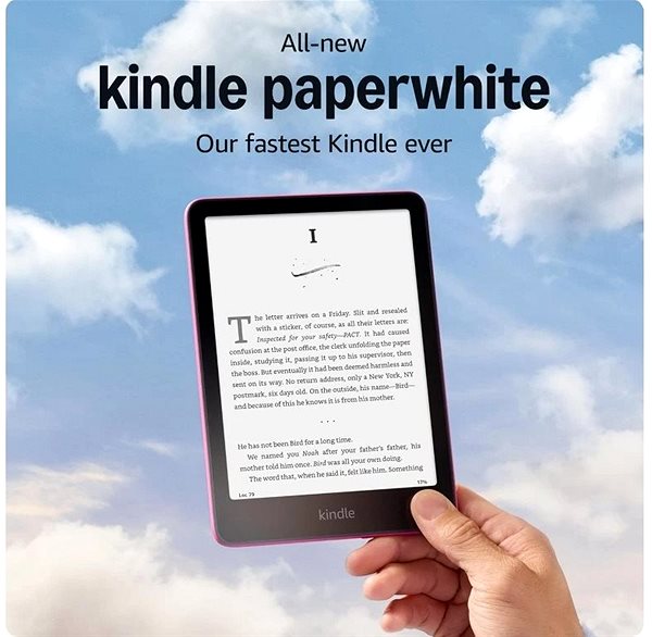 Elektronická čtečka knih Amazon Kindle Paperwhite 2024 32GB Signature Edition (bez reklamy) Metallic Raspberry ...