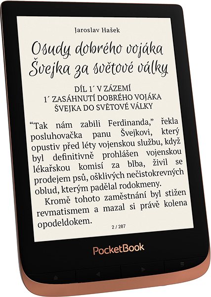 Ebook olvasó PocketBook 632 Touch HD 3 Spicy Copper Képernyő