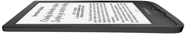 Ebook olvasó PocketBook 617 Basic Lux 3 Ink Black, fekete Oldalnézet