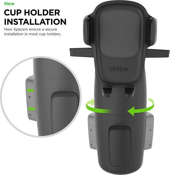 Phone Holder iOttie Easy One Touch 5 Cup Holder Mount Features/technology