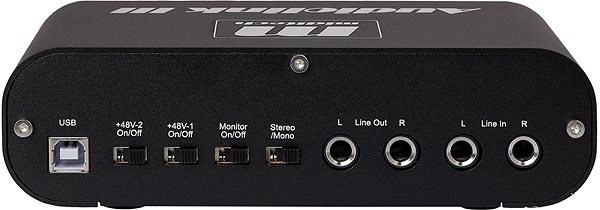 External Sound Card  MIDITECH Audiolink III Back page