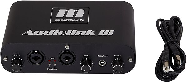 External Sound Card  MIDITECH Audiolink III Connectivity (ports)