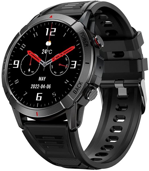 Smartwatch Madvell Horizon mit schwarzem Silikonband ...