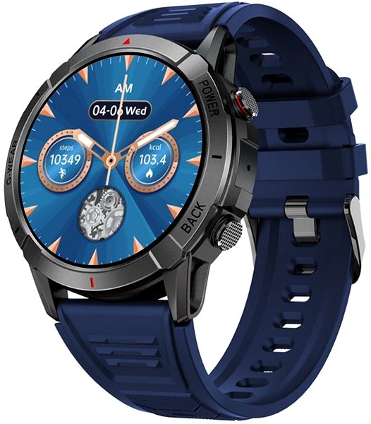 Smart hodinky Madvell Horizon s modrým silikónovým remienkom ...