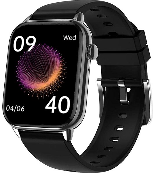 Smartwatch Madvell Pulsar schwarz mit Silikonband ...