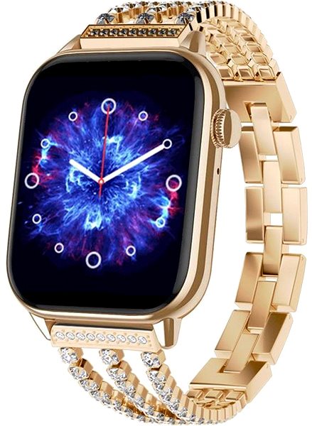Smart hodinky Madvell Pulsar zlatá s kovovým remienkom Zira ...