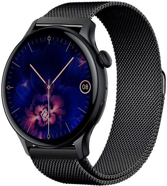 Smart hodinky Madvell Talon čierna  s kovovým remienkom Milánsky ťah ...