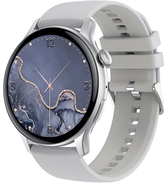 Smart hodinky Madvell Talon strieborná so silikónovým remienkom ...
