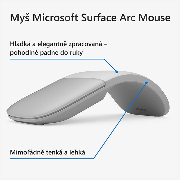 Maus Microsoft Surface Arc Mouse - Light Grey ...