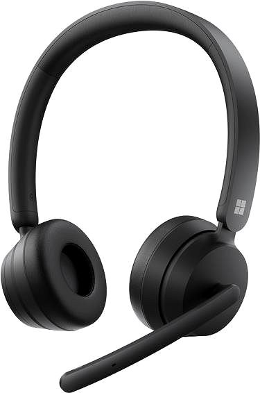 Kabellose Kopfhörer Microsoft Modern Wireless Headset - schwarz Seitlicher Anblick
