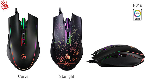 Gaming Mouse A4tech Bloody P81S Activated Core 3, Curve black ...