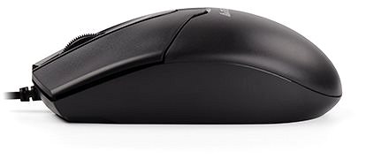 Mouse A4tech OP-550NU black USB Lateral view