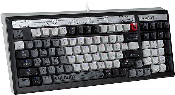 Gaming Keyboard A4tech Bloody B950 RGB, Brown Switch, USB, grey - CZ ...