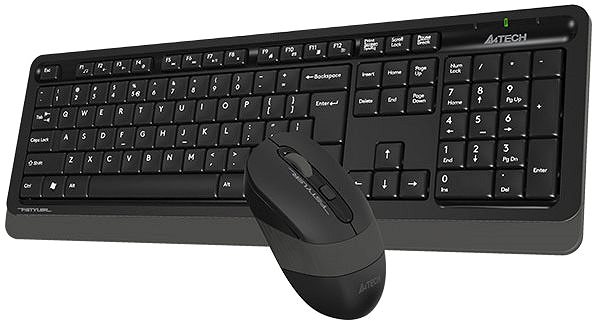 Keyboard and Mouse Set A4tech FG1010 FSTYLER Grey CZ Lateral view