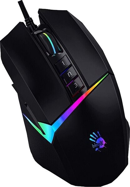 Gaming Mouse A4tech BLOODY W60MAX, Gaming Mouse, USB, CORE 3 Features/technology