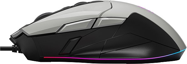 Gaming Mouse A4tech BLOODY W70MAX, White Lateral view