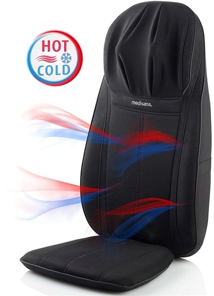 Masážny prístroj Medisana Masážna poduška na stoličke Hot & Cold MC 828 čierna Vlastnosti/technológia