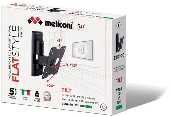TV-Halterung Meliconi FlatStyle ETR100 Verpackung/Box