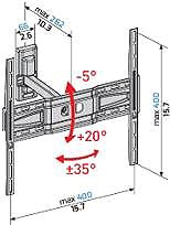 TV Mount Meliconi 580468 Flatstyle FR400 ...