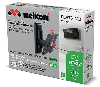 TV-Halterung Meliconi 580476 FLATSTYLE FTR100 CG TV-Halterung ...