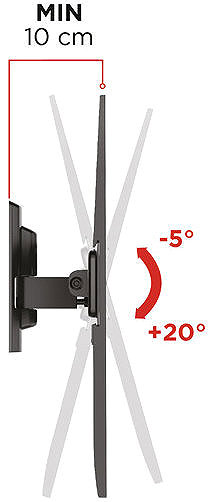 TV Mount Meliconi 580478 Flatstyle FTR400 CG TV holder ...