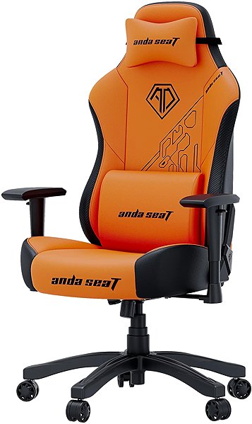 Gaming Chair Anda Seat Phantom 3 Tiger Edition PVC Size L Orange ...