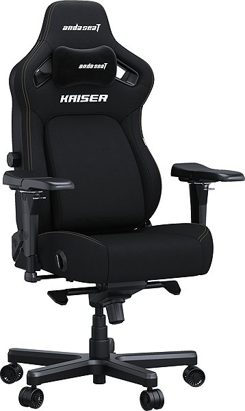 Gaming Chair Anda Seat Kaiser 4 Premium Gaming Chair - XL size Black Fabric ...