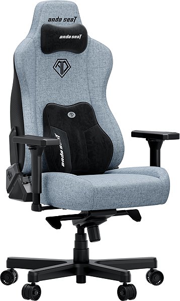Gaming Chair Anda Seat Kaiser 3E XL Gray Blue Fabric ...