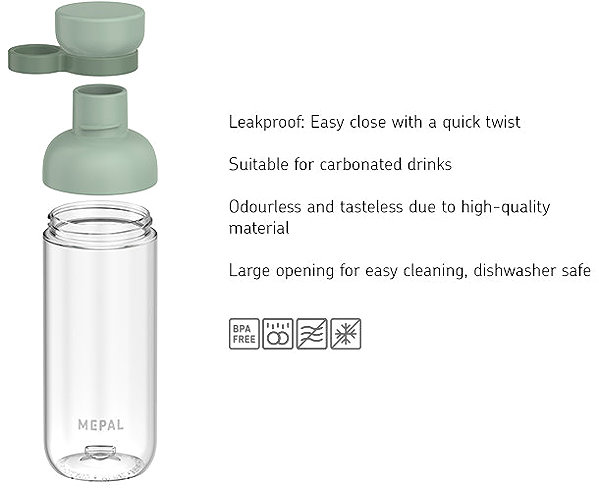Trinkflasche Mepal Kunststoff Tritan Flasche Vita Nordic Sage 900 ml ...