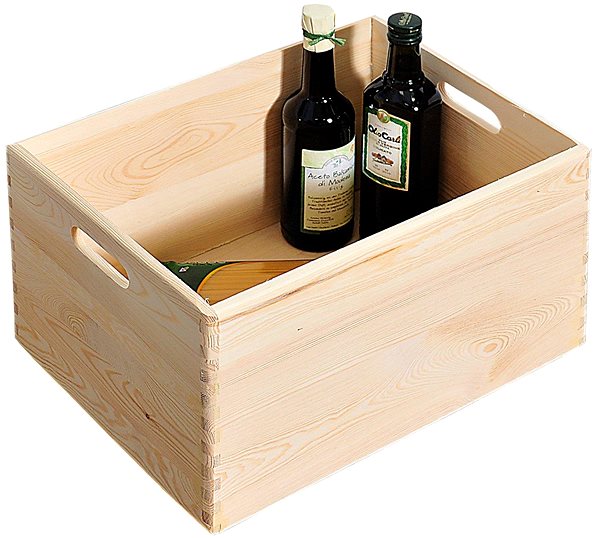 Úložný box Kesper Viacúčelová drevená debnička 40 × 30 × 23 cm ...