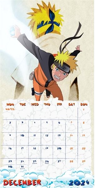 Nástěnný kalendář Naruto kalendář 2024 ...