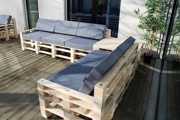 Garden Bench Moduleta Corner Sofa with Table Lifestyle