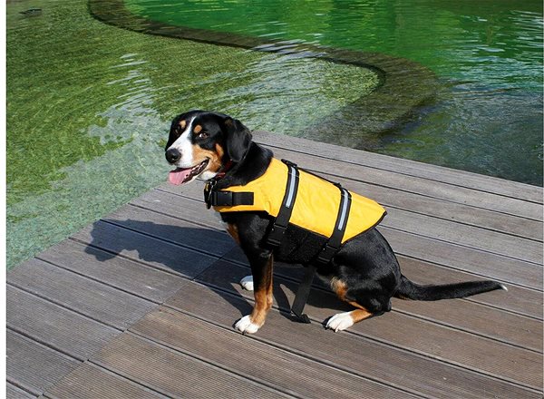 Plávacia vesta pre psov Merco Dog Swimmer žltá ...