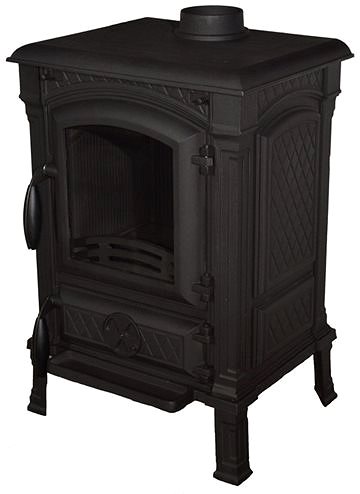 Wood Stove Tim RYNA Sistem Cast Iron Stove Lateral view