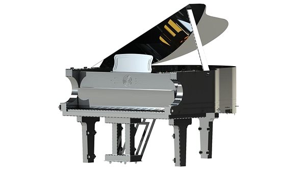 3D puzzle Metal Time Luxusná oceľová stavebnica Grande Pianola ...