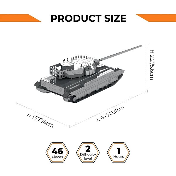 Building Set Metal Time Luxury steel tank kit Conqueror FV214 ...